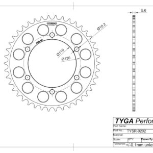 TYSR-0202-Series-Rr-Sprocket-Drawing