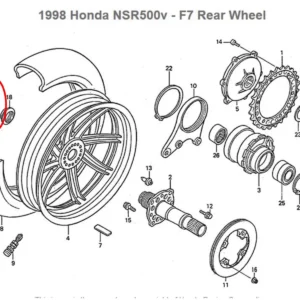R clip 42mm, HRC style