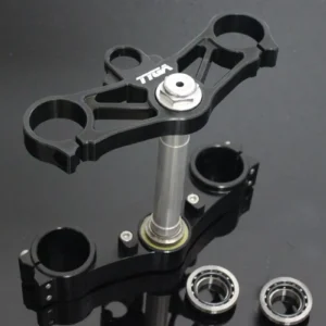 Triple Clamp Set, CNC Black, CBR600RR Forks to fit CBR250RR MC22