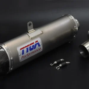 Set, Pipe, Slip On, Stainless, Oval/Carbon End Cap, KTM 390 Duke