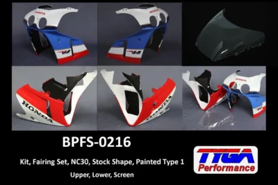 Kit, Fairing Set, NC30, Stock Shape, Painted Type 1