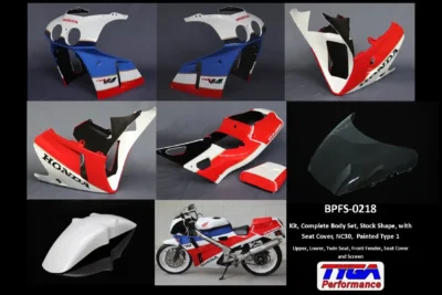 Kit, Complete Body Set, Stock Shape, with Seat Cover, NC30, Painted Type 1