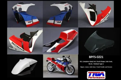 Kit, Complete Body Set, Stock Shape, Solo Seat, NC30, Painted Type 1
