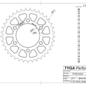 TYSR-0404-Series-Rr-Sprocket-Drawing