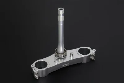 Lower Triple Clamp Set, CNC Silver, Race, HRC Style, SP1