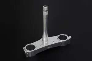 Lower Triple Clamp, CNC Silver, Race, HRC Style, SP1 (No fittings)