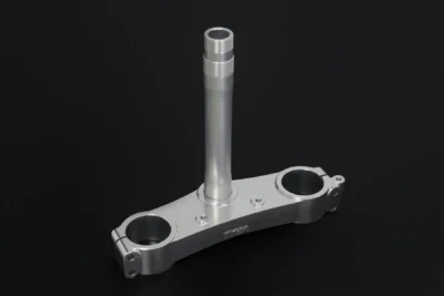 Lower Triple Clamp, CNC Silver, Race, HRC Style, SP2 (No fittings)