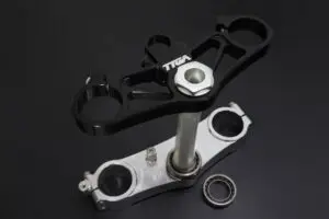 Triple Clamp Set, CNC Silver/Black, Street, SP1