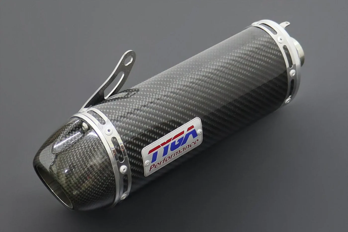 Silencer, Carbon, Oval-Carbon End Cap, Spring Mount, MSX125 Grom, No Fittings (Clearout)