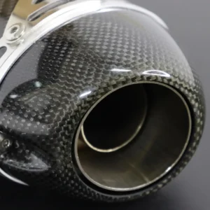 Silencer, Carbon, Oval-Carbon End Cap, Spring Mount, MSX125 Grom, No Fittings (Clearout) 5