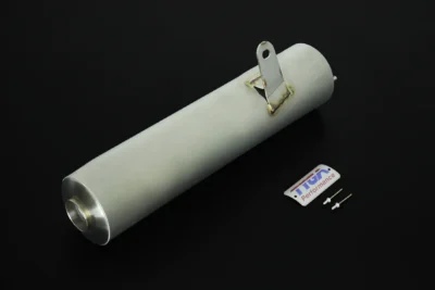 Silencer, Stainless, Left, Bolt-On Replacement, Honda NS400R