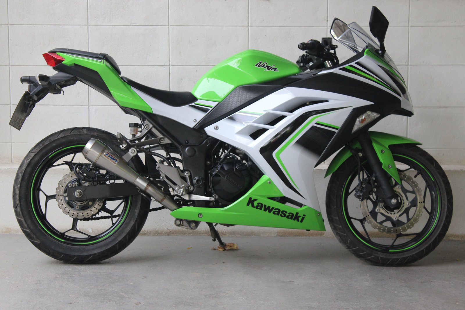 Set, Pipe, Full Race System, Ninja 300R, Moto Maggot Silencer 14 04maggot