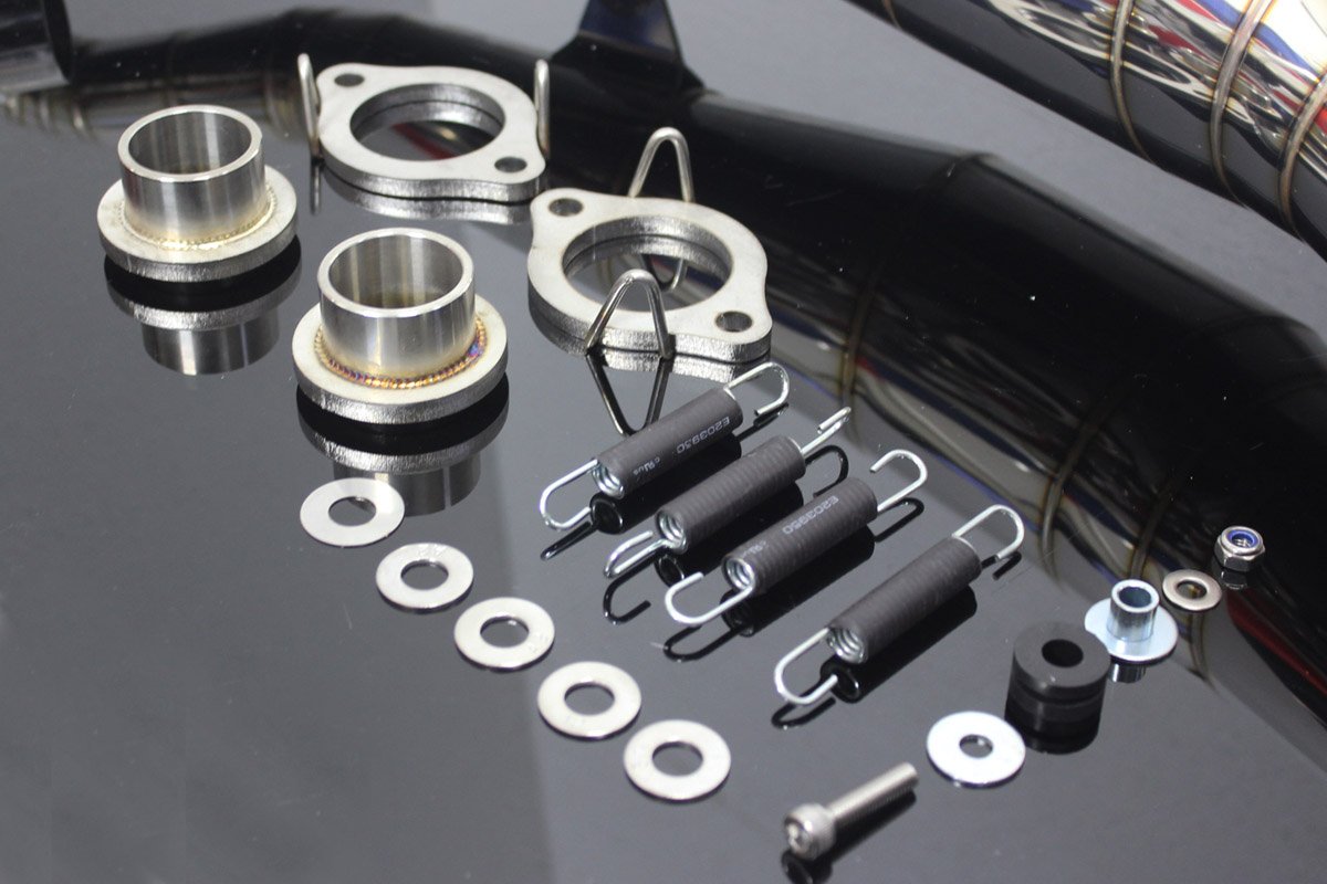 Set, Exhaust Chamber, Crossover Type, Stainless Steel, Yamaha RD350LC (4L0) 13 03