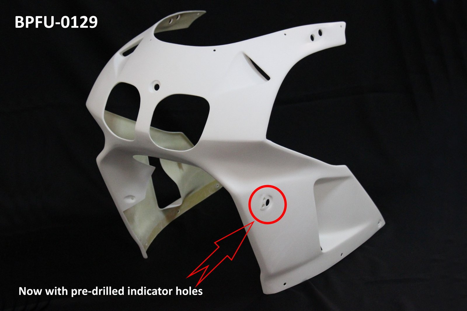 Kit, Fairing Set, Street, GRP, NC35 Stock Shape 11 41bpfu0129indhud2