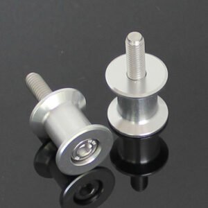 Rear Stand Bobbins, Silver, M8, Assy.