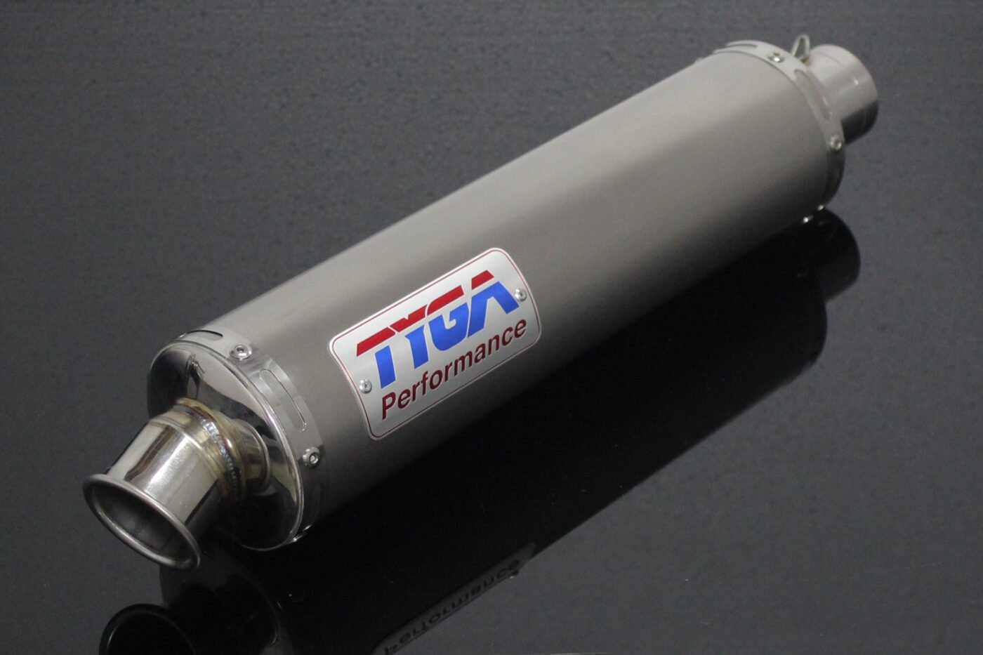 Silencer, Stainless, Round, Four Stroke, 50.8mm., No Fittings