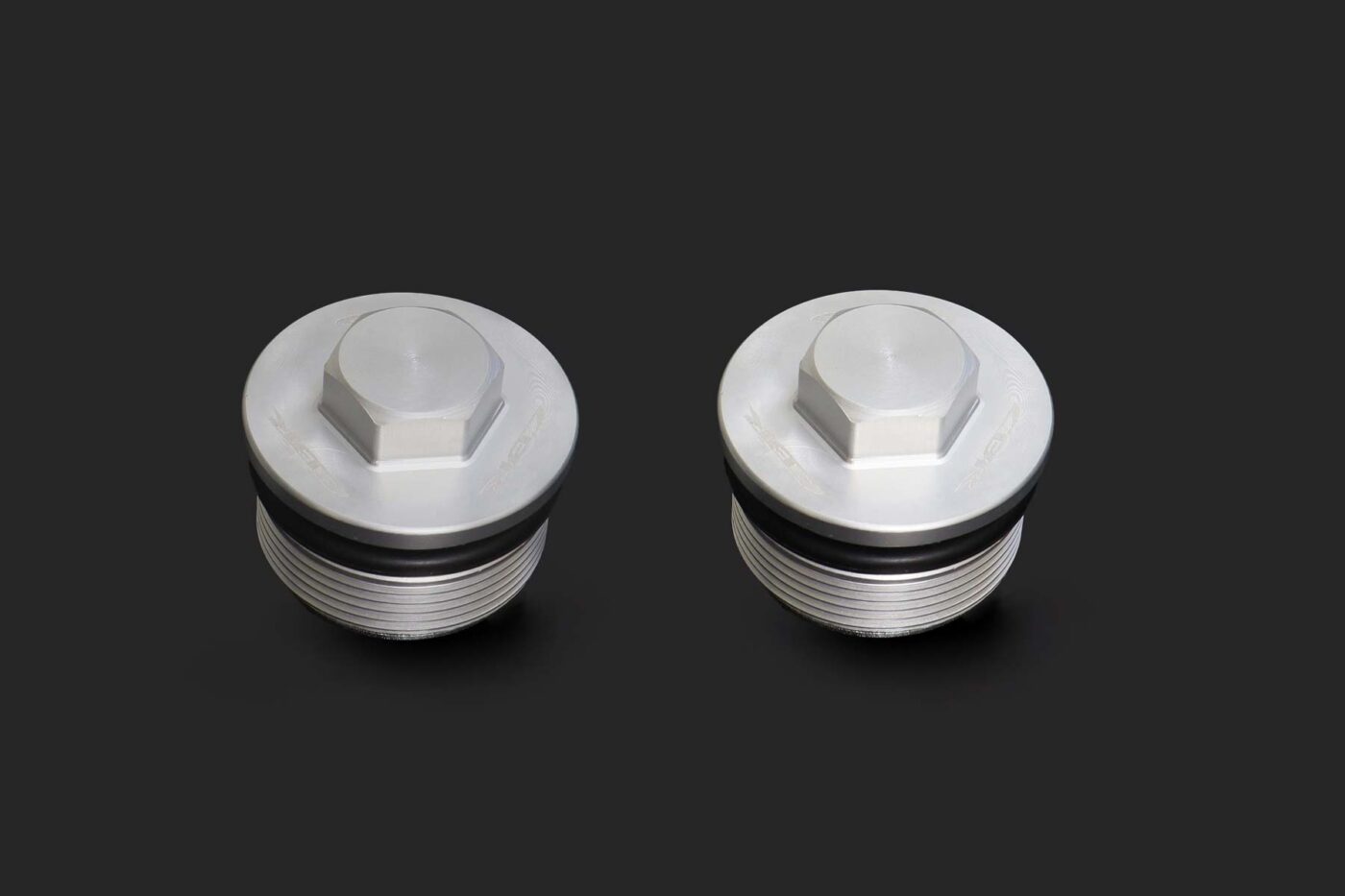 Front Fork Caps, Pair, Silver, CBR250