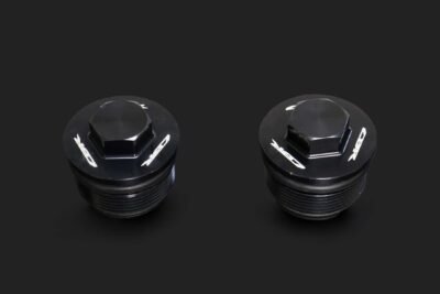 Front Fork Caps, Pair, Black, CBR250