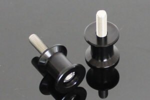 Rear Stand Bobbins, Black, M8, Assy.