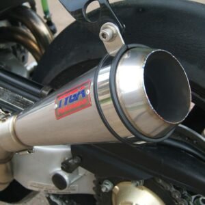 Silencer, Stainless Moto Maggot, 50.8 mm., No fittings