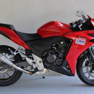 Set, Pipe, Slip On, CBR500, Moto Maggot Silencer