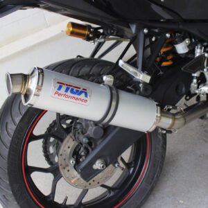 Set, Pipe, Race System, Yamaha R25/R3, MT-25/MT-03 Stainless, Round Aluminium Silencer