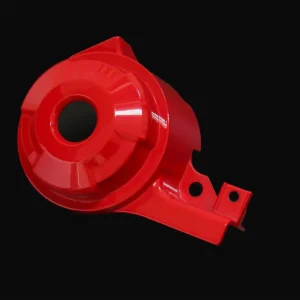 Garnish, L Side Cover, Red/Black