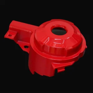 Garnish, L Side Cover, Red/Black