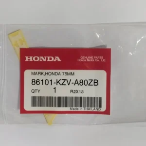 Decal, Honda 75mm, White, (no background)