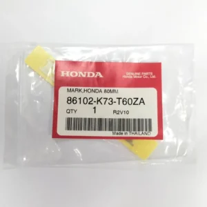Decal, Honda 80mm, Silver, (no background)