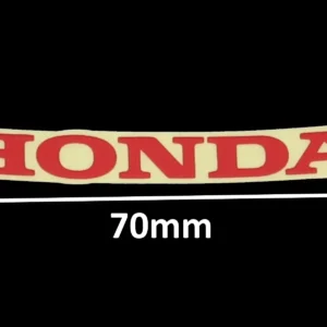 Decal, Honda, 70mm, Red, (no background)