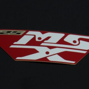 Decal, Rear Cowl MSX125 Grom, White on Valentine Red Scheme