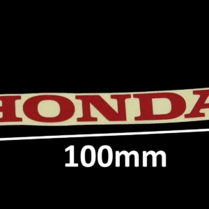 Decal, Honda, 100mm, T3,  Red, (no background)