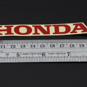 Decal, Honda, 100mm, T3,  Red, (no background)