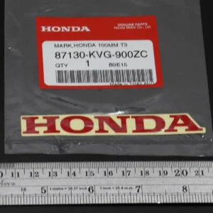 Decal, Honda, 100mm, T3,  Red, (no background)
