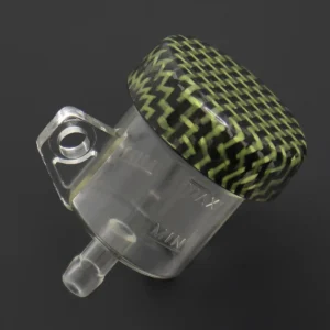 Mini brake reservoir, Carbon/Kevlar, Vertical Tube