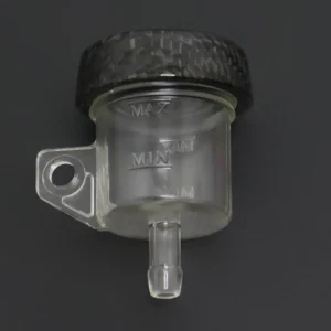 Mini brake reservoir, Carbon, Vertical Tube