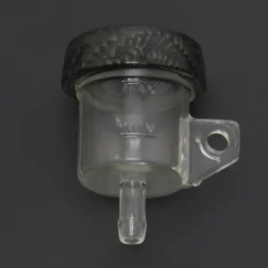 Mini brake reservoir, Carbon, Vertical Tube