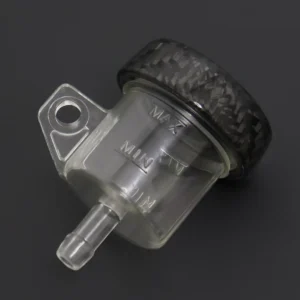 Mini brake reservoir, Carbon, Vertical Tube