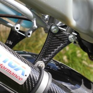 Exhaust Hanger Stay Right, Carbon, RGV250 VJ22