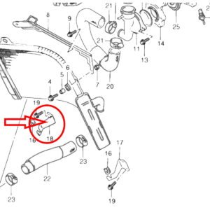 Stay Radiator, Right Lower, Carbon, RGV250 VJ21