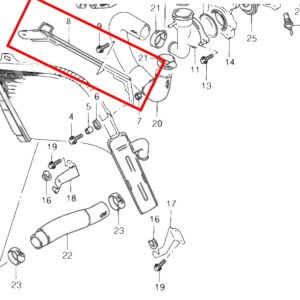 Stay Radiator, Upper, Carbon, RGV250 VJ21