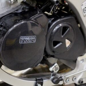 Generator/Sprocket Cover, Carbon, RGV250 VJ21, Assy