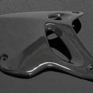 Radiator Shroud, Left, Carbon,KSR110
