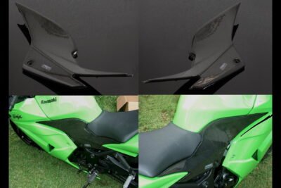 Tank In-Fill Panels Pair, Carbon, Kawasaki Ninja 250R