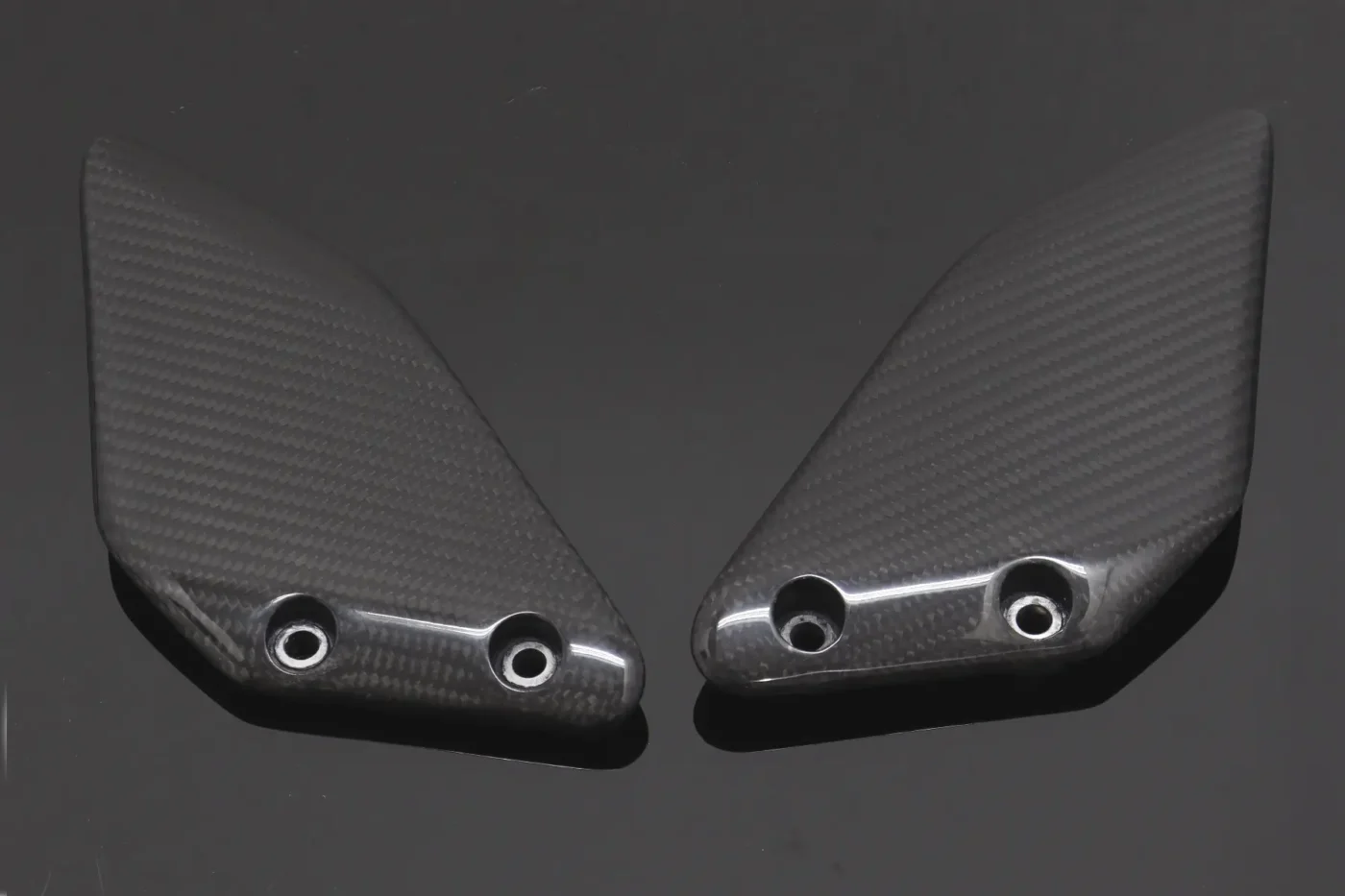 Heel Guard, Carbon, Pair, Honda JC22 NSR125