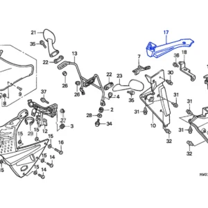 Console, Carbon, Right, CBR900RR SC28