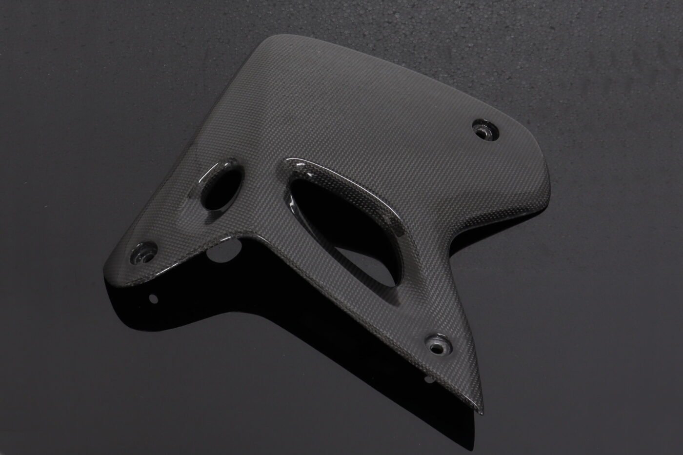 Radiator Shroud, Right, Carbon,KSR110