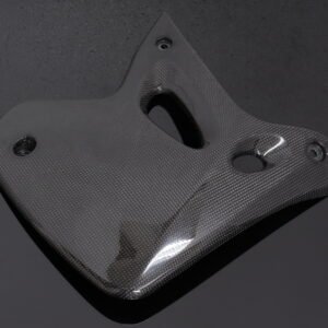 Radiator Shroud, Right, Carbon,KSR110