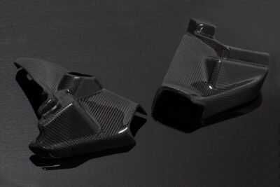 Headstock/Ignition Lock Covers, Carbon, 1985-2007 V-Max